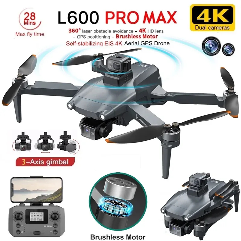 Fpv Drone Camera - L600 PRO MAX GPS Drone profesional