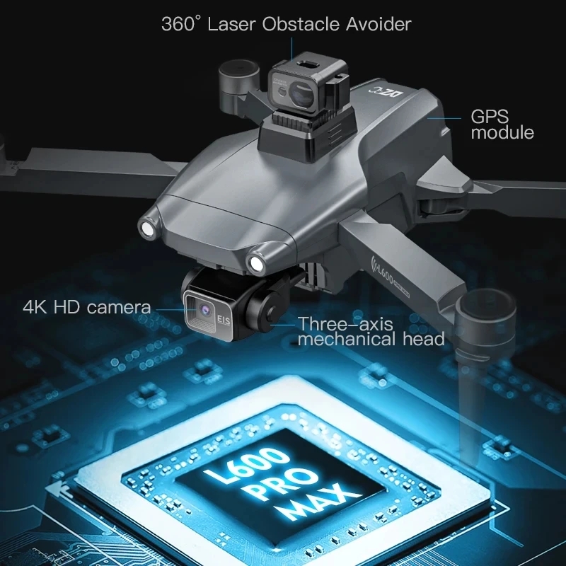L600 PRO MAX GPS Drone profesi - Fpv Drone Camera reseña y precio